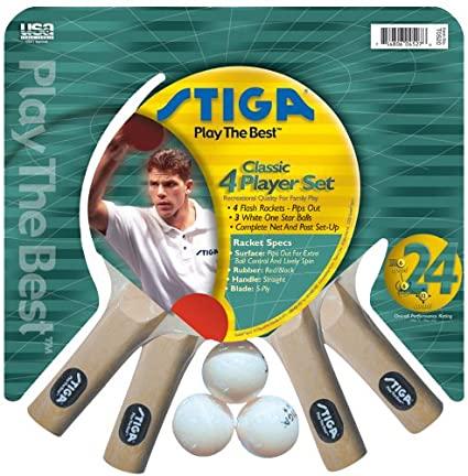 SET 4 RAQUETAS+3BOLAS+RED