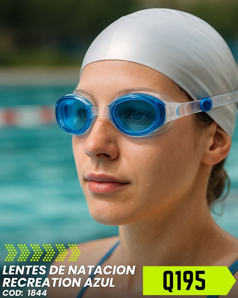 Lentes Natación Speedo Recreation claros azul