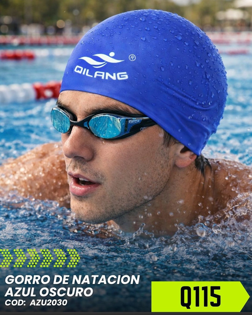 GORRO PARA NATACION AZUL