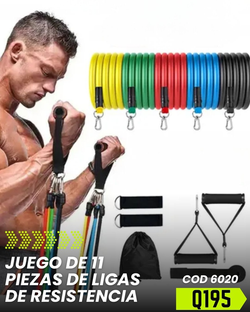 Juego de Ligas de 11 piezas de bandas de resistencia
