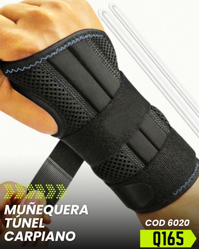 MUÑEQUERA TUNEL CARPAL Doble Varilla