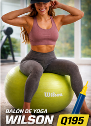 [AWPP0065-A] PELOTA YOGA  WILSON 65CM + INFLADOR