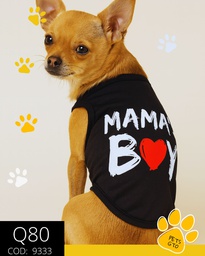 Camista de Mama Boy color Negro