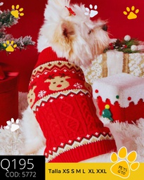 Cuéter navideño  con diseño de hombre de jengibre