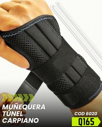 MUÑEQUERA TUNEL CARPAL Doble Varilla